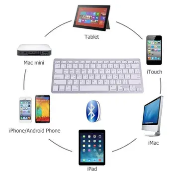 Thajsko slovenčina Thajčina 78 Kľúče, Bezdrôtová Bluetooth Klávesnica pre ja-Pad Notebook Mac-book Tablet PC, Mobilný Telefón, Notebook