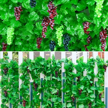 Umelé Ovocie Hrozna Vysokej Simulácia plastového Materiálu Berry Dekor Diy Záhradu, balkón zelené rastliny, Doplnky