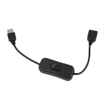 USB Kábel 30 cm Nového USB 2.0 A Mužov a Ženy Rozšírenie zariadenia Extender Black Kábel S vypínačom ON OFF Kábel Počítača Mobile Skladovanie