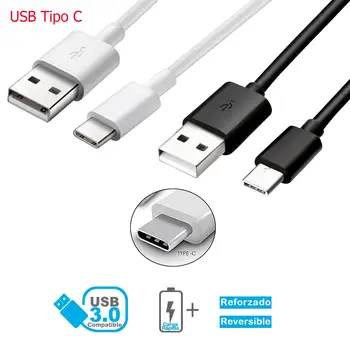 USB Typ-C Kábel pre Samsung Galaxy 5 mobile (2017) pre rýchle nabíjanie a dátové dĺžka 1 m a 2 m