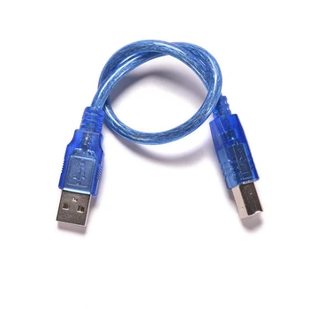 USB2.0 Tlač Kábel Tlačiarne Dátový Kábel A-Typ Mužskej Typu B Samec Dvojitý Tienený vysokorýchlostné Transparentné Kábel Tlačiarne