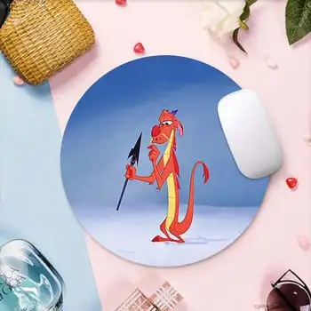 V Ponuke Disney Film Mulan Mushu Dragon Gumová Myš Odolné Ploche Mousepad Anti-Slip Notebook Myší Pad Mat gaming Mousepad