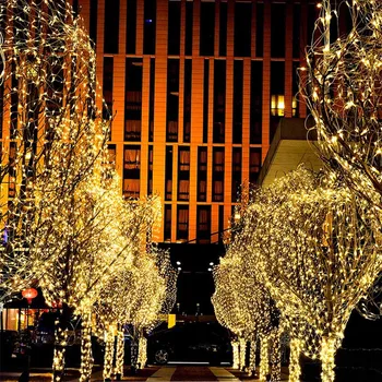 Veľkoobchod 10M 100leds LED Reťazec Svetlá Vonkajšie Vianočné Rozprávky Svetlo LED Girlandy Svadobné Party Nový Rok, Sviatok Vianočný Strom Svetlo