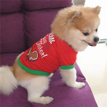 Vianočné Oblečenie Pre Psy, Nový Rok, Domáce Zvieratá Psov, Oblečenie Pre Malé A Stredné Psy Kostým Chihuahua Pet Tričko Teplé Psie Oblečenie Yorkshire