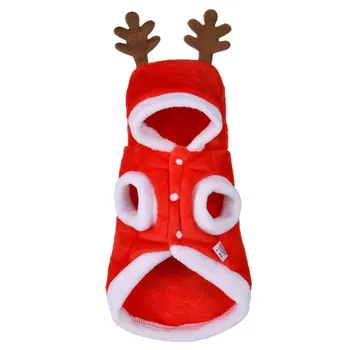 Vianočné Oblečenie Pre Psy, Pet Oblečenie Elk Kostým Zime Teplé Pre Malé A Stredné Psy Šteniatko-Psík Čivava Kostým Nový Rok Oblečenie