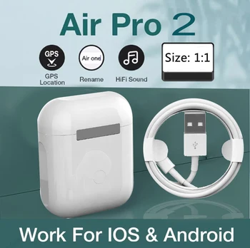 Vzduch 2 Dotyk Ovládanie Bezdrôtových Slúchadiel Bluetooth Slúchadlá Športové Slúchadlá pre Iphone Huawei Xiao TWS Hudobné Slúchadlá Slúchadlá
