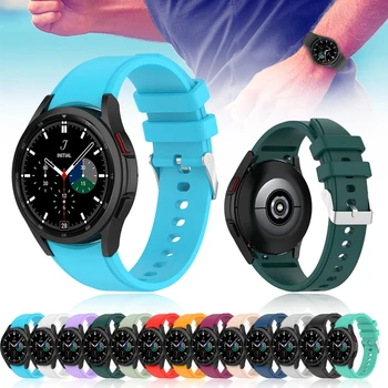 Watchband Silikónové Popruh Pre Samsung Galaxy Sledovať 4 44 mm 40 mm, Originál Smartwatch Náramok Pre Samsung Sledovať 4 Classic 46 mm 42mm