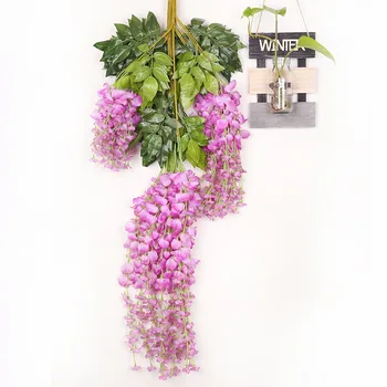 Zahraničný obchod vynikajúce produkty ušľachtilý umelých rastlín viniča z hodvábu kvetinová výzdoba kvet wisteria domov garden hotel de svadbu