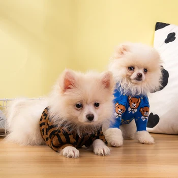 Značka Designer Luxusné Pes Sveter Jazvečík Chihuahua Pet Oblečenie, francúzsky Buldog Oblečenie domáce zvieratá