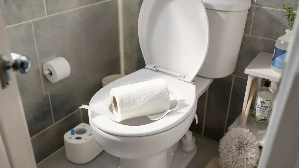 Prekvapivý trik na riešenie problému v kúpeľni s toaletným papierom a octom