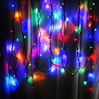 100/500 Led Vonkajšie Solárne Lampy LED Reťazec Svetlá Víla Sviatok Vianočný Večierok Girlandy Solárne Záhradné Nepremokavé nie batéria