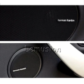 10PCS Auto Styling Audio Nálepky Harman/Kardon pre BMW X1 X3 X5 X6 F20 F22 F30 F34 E90 E92 F10 F18 F07 F25 E70 E71 E84 E60