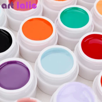 36 Farieb UV Gél Nastaviť Čistá Farebná Výzdoba Pre Nail Art Tipy Rozšírenie Manikúra DIY Nástroje Dekorácie