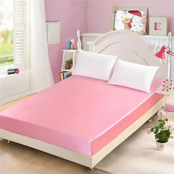 50 bytový Textil Saténové, Hodvábne Vybavené List Farbou 19 mm Plynulá Farbou Queen Size Bed List 16 Farieb Mocť
