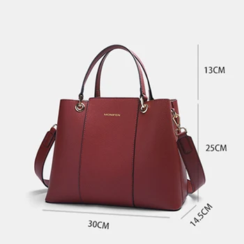 Luxusné dizajnér kabelka pravej kože taška ženy Nového skutočné cowhide big bag módne ženy kožená Tote bag