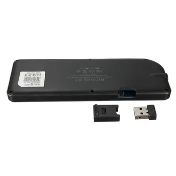 Mini Vreckový 2.4 G RF Bezdrôtová Klávesnica S Touchpadom Myš Pre Notebook PC Smart TV Box