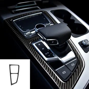 Pre Audi A3/A4/A5/O5/Q7 Uhlíkových Vlákien Gears Shift Panel Dekoratívne Výbava Samolepky Na Autá, Auto-styling Príslušenstvo
