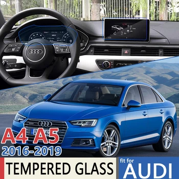 Pre Audi A4 8W B9 A5 8W6 2016~2019 Auto Navigačný Prístroj Ultra-Tenký Film Full Screen Protector Tvrdeného Skla Príslušenstvo