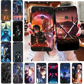 SAO Sword Art Online Kirito Anime Telefón puzdro Na Huawei Honor 10X Lite 20 7X 7A 7C 8A 8C 8X 9X 9A 9S 7S 10i 20i 20S 20lite
