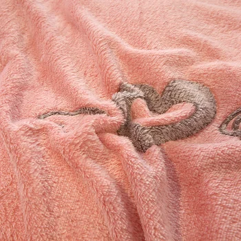 Zimné Flanelové Obliečky Kryt 1pcs Mäkké Teplé Coral Fleece Deka Udržať v Teple Postele Prikrývku Zahŕňa 220x240 Pranie posteľnej bielizne a bytového Textilu